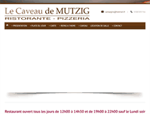 Tablet Screenshot of caveau-de-mutzig.fr